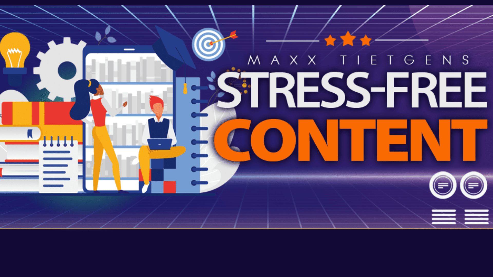 stress-free content banner